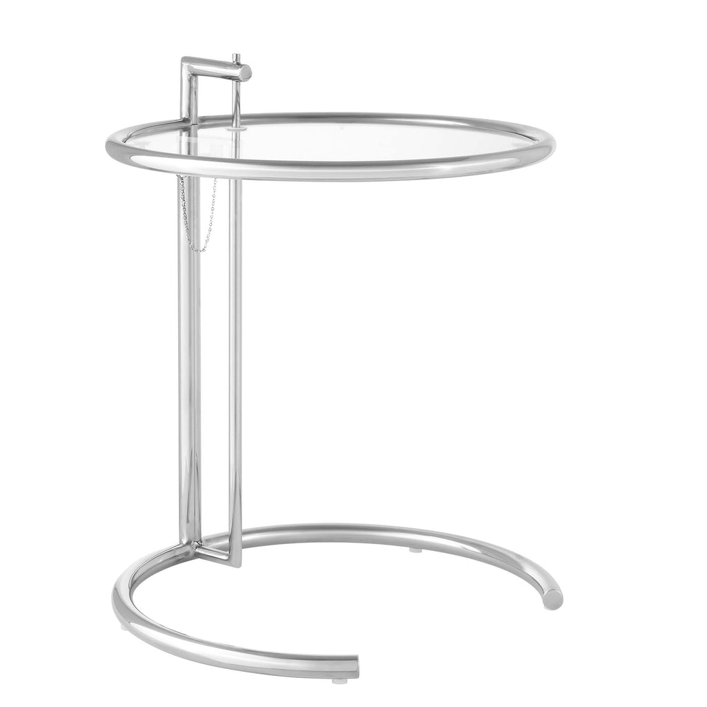 Eileen Gray Metal Side Table - Silver