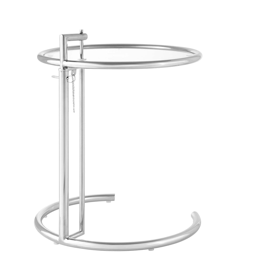 Eileen Gray Metal Side Table - Silver