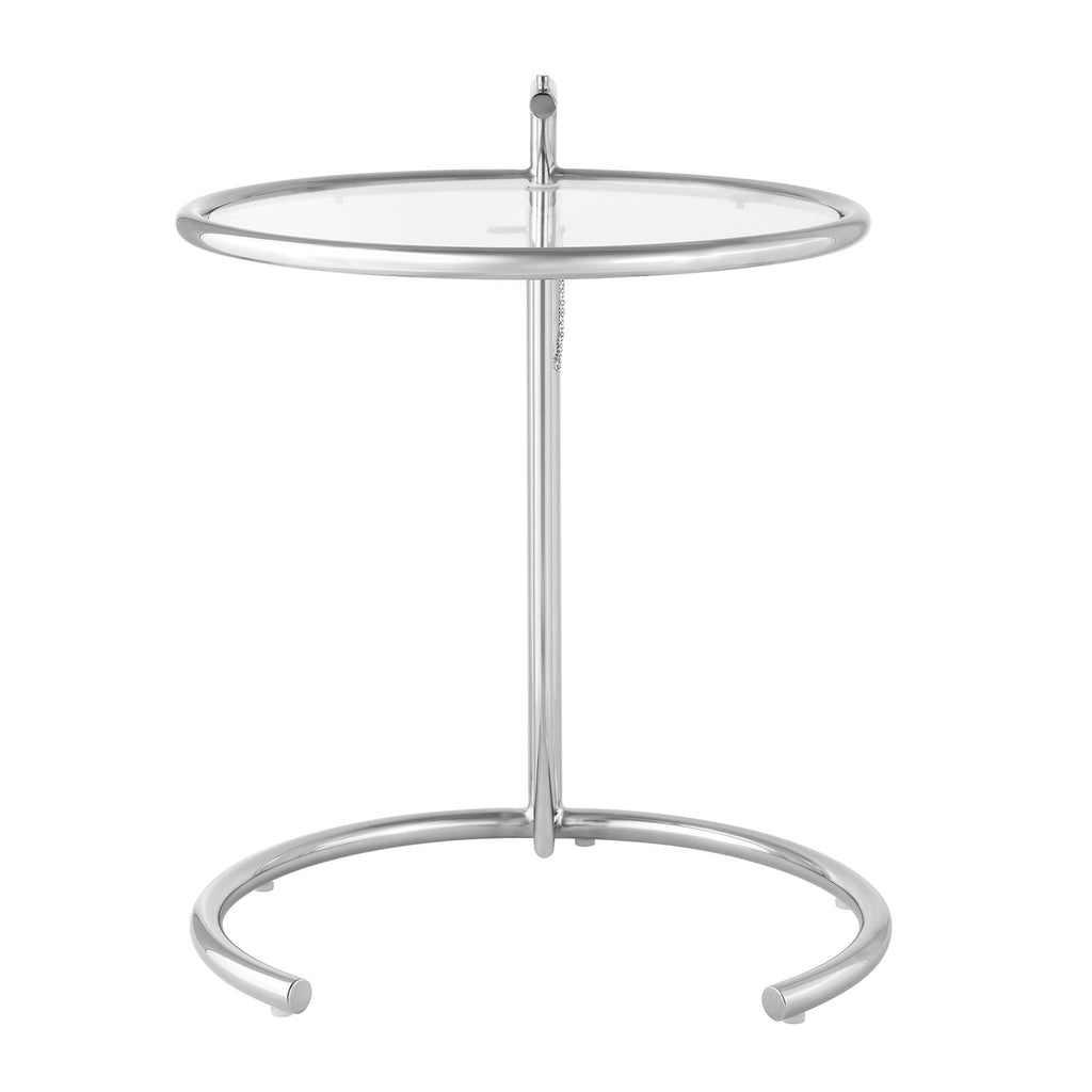 Eileen Gray Metal Side Table - Silver