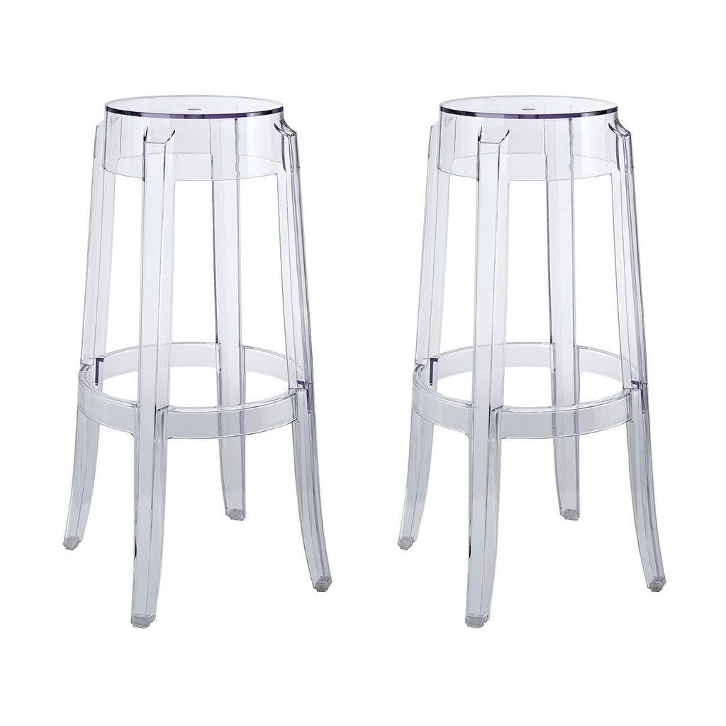Casper Bar Stool Set of 2 - Clear