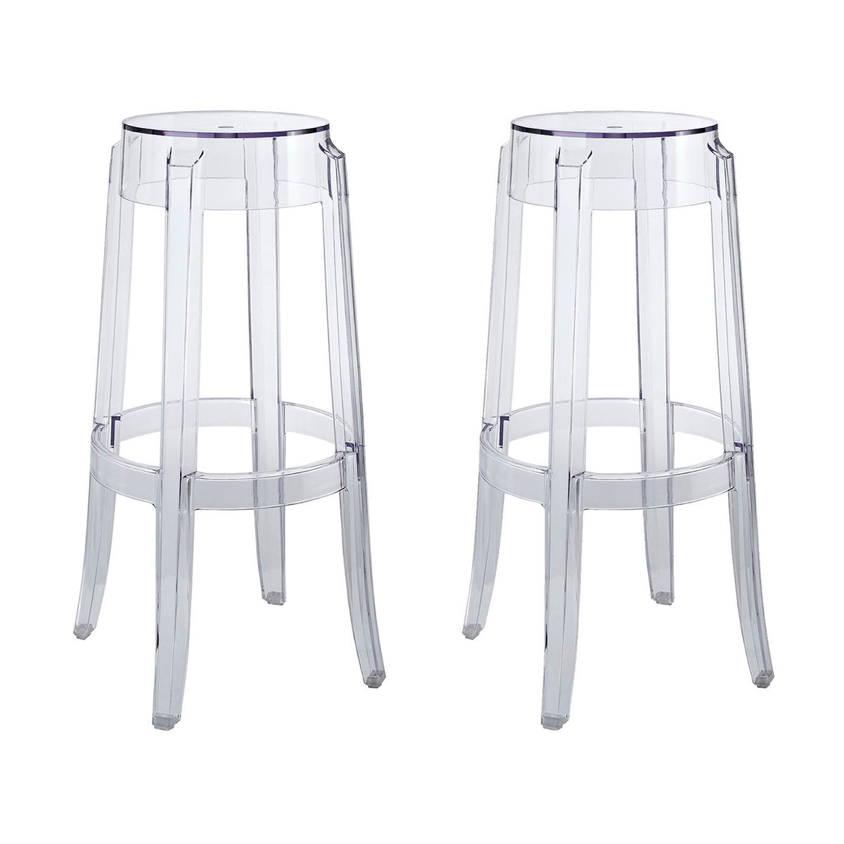 Casper Bar Stool Set of 2 - Clear