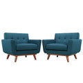 Engage Wood Armchair Set of 2 - Azure