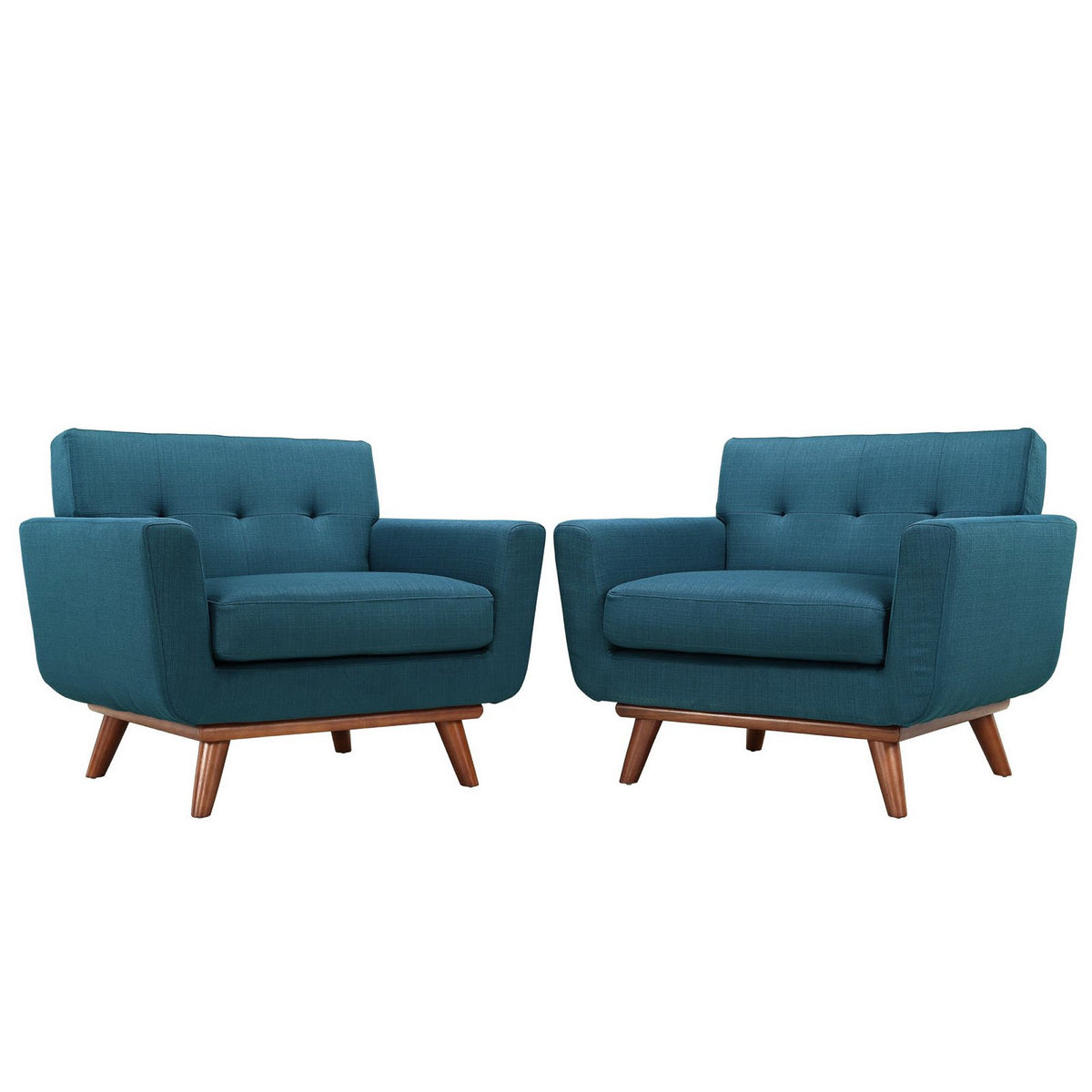 Engage Wood Armchair Set of 2 - Azure