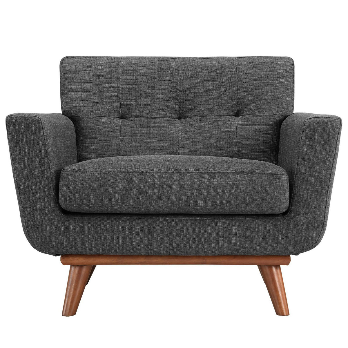 Engage Wood Armchair Set of 2 - Gray