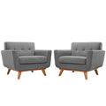 Engage Wood Armchair Set of 2 - Expectation Gray