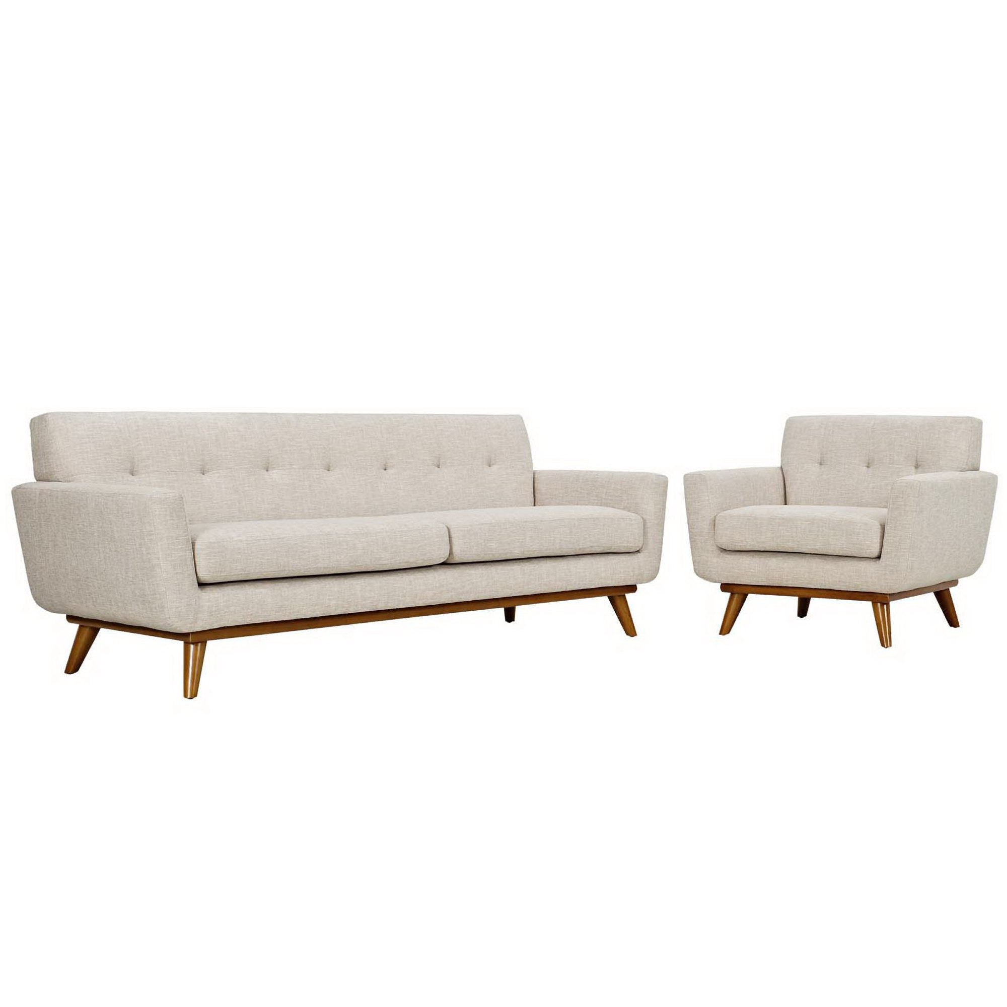 Engage Armchair and Sofa Set of 2 - Beige