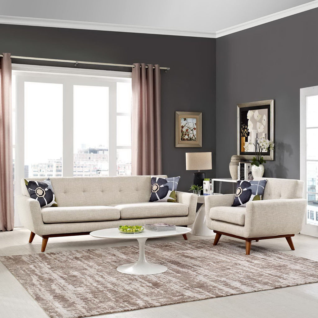 Engage Armchair and Sofa Set of 2 - Beige