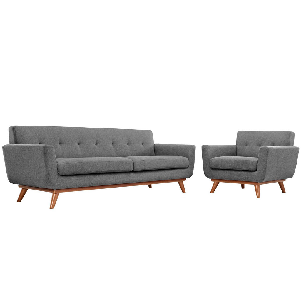 Engage Armchair and Sofa Set of 2 - Expectation Gray