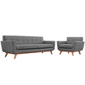 Engage Armchair and Sofa Set of 2 - Expectation Gray