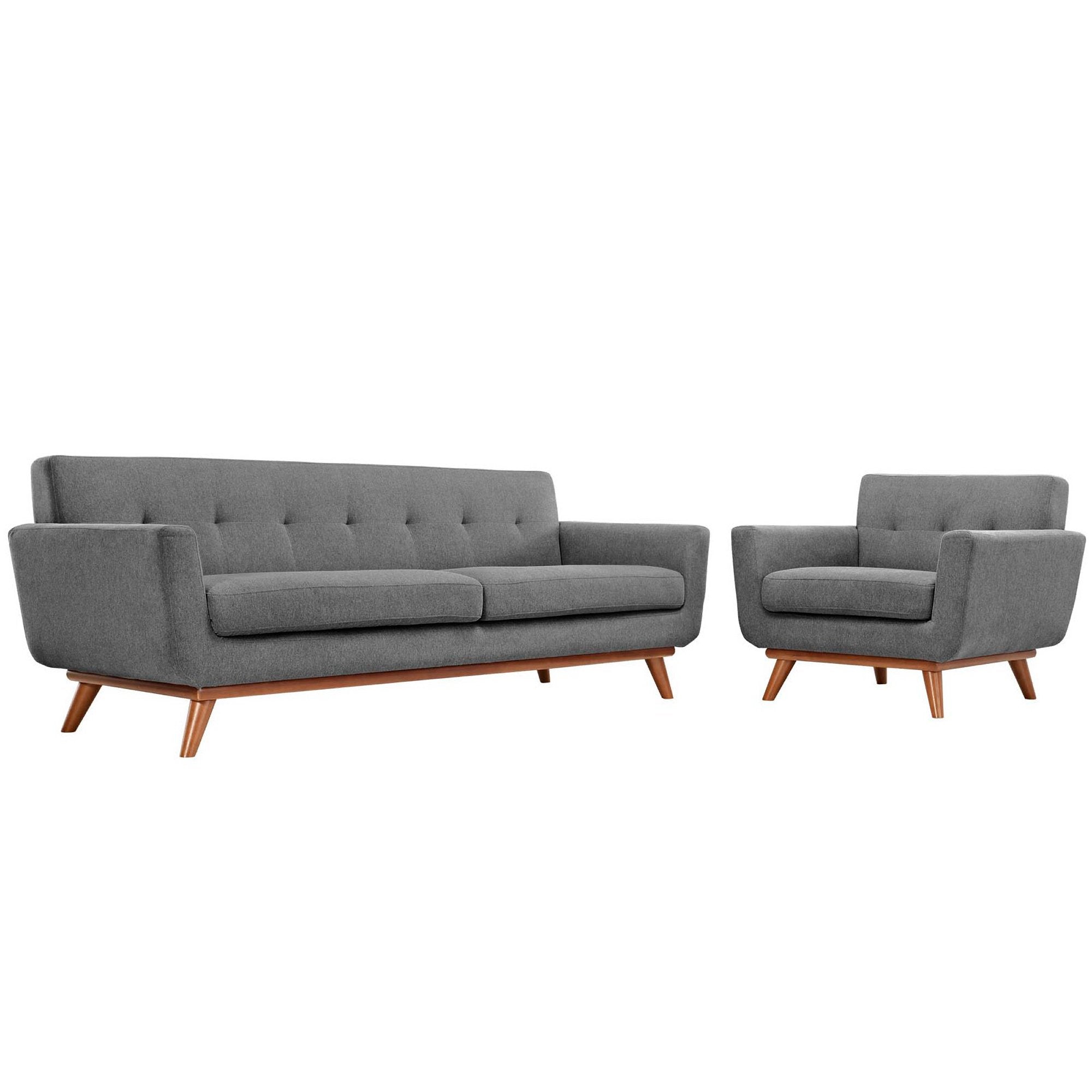 Engage Armchair and Sofa Set of 2 - Expectation Gray