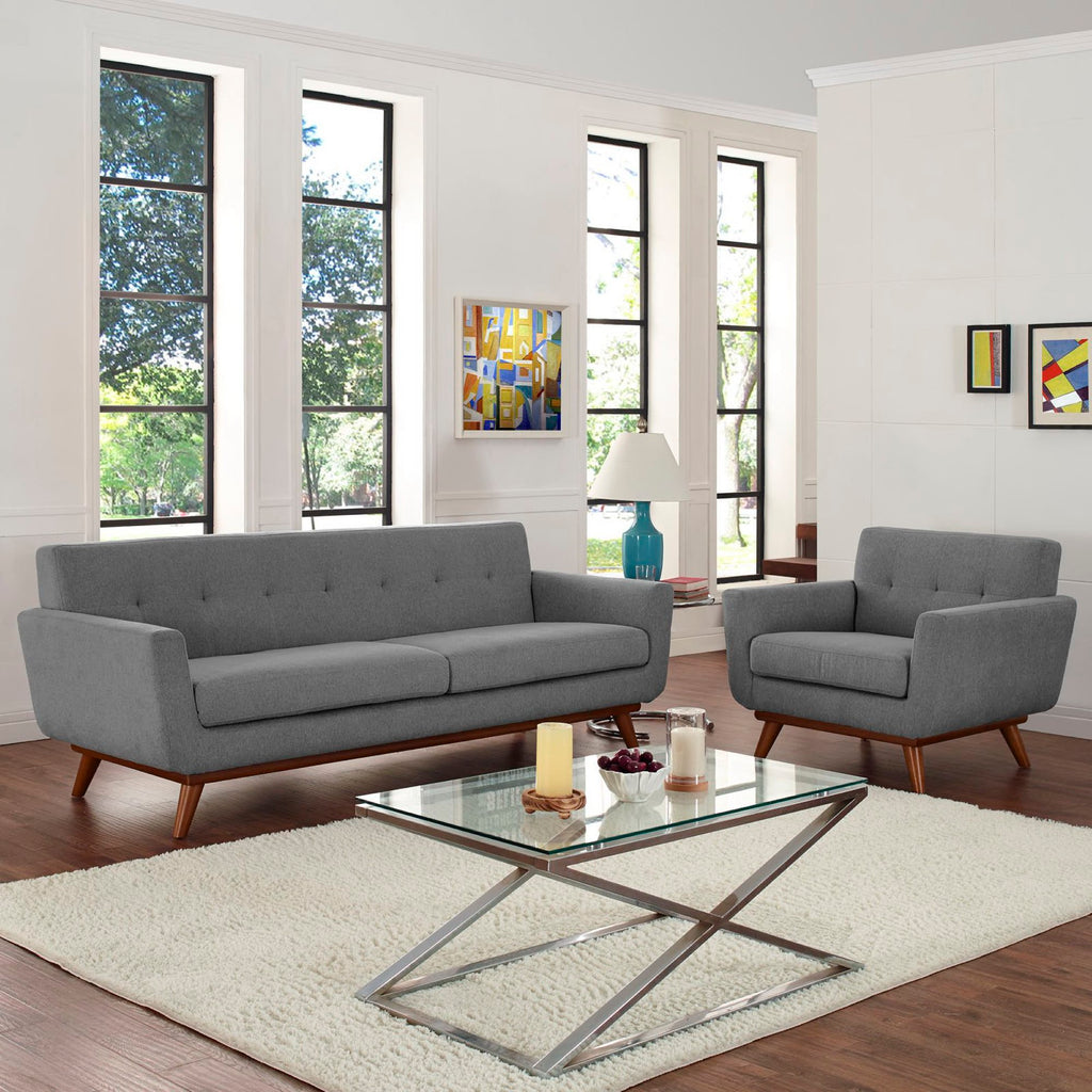 Engage Armchair and Sofa Set of 2 - Expectation Gray