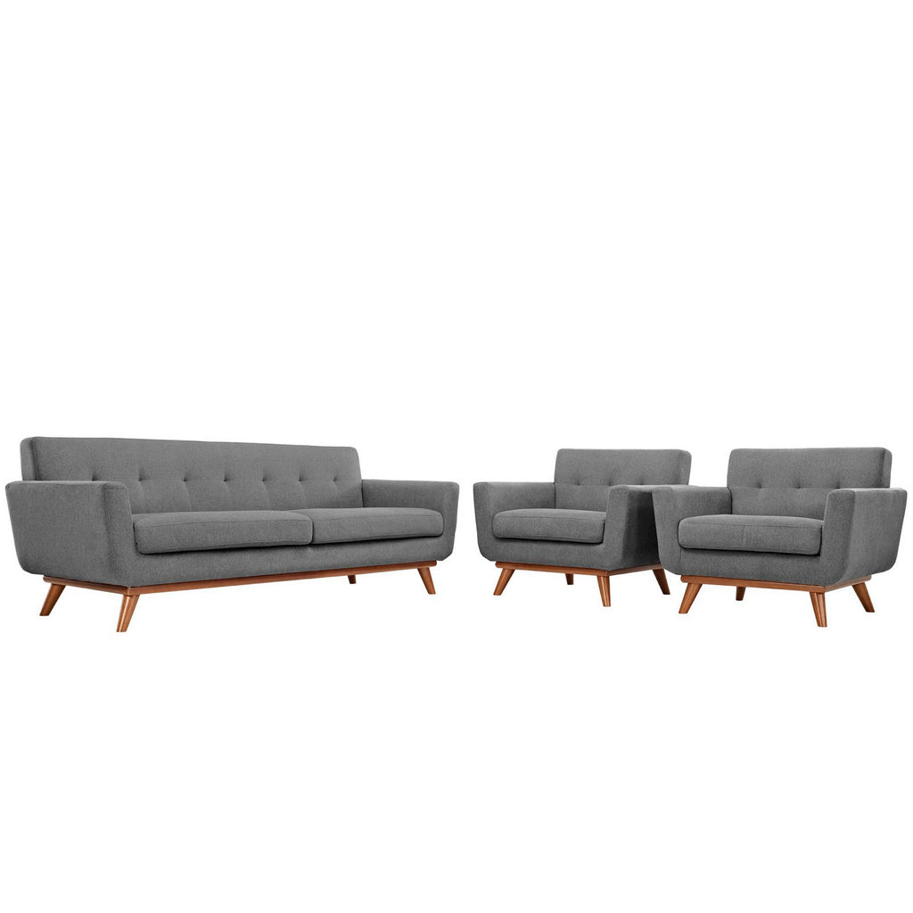 Engage Armchairs and Sofa Set of 3 - Expectation Gray
