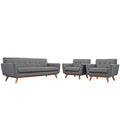 Engage Armchairs and Sofa Set of 3 - Expectation Gray