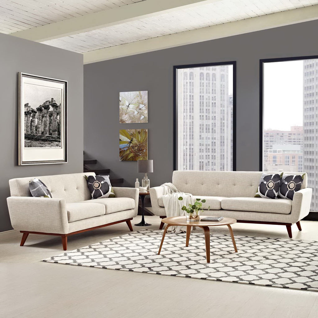 Engage Loveseat and Sofa Set of 2 - Beige