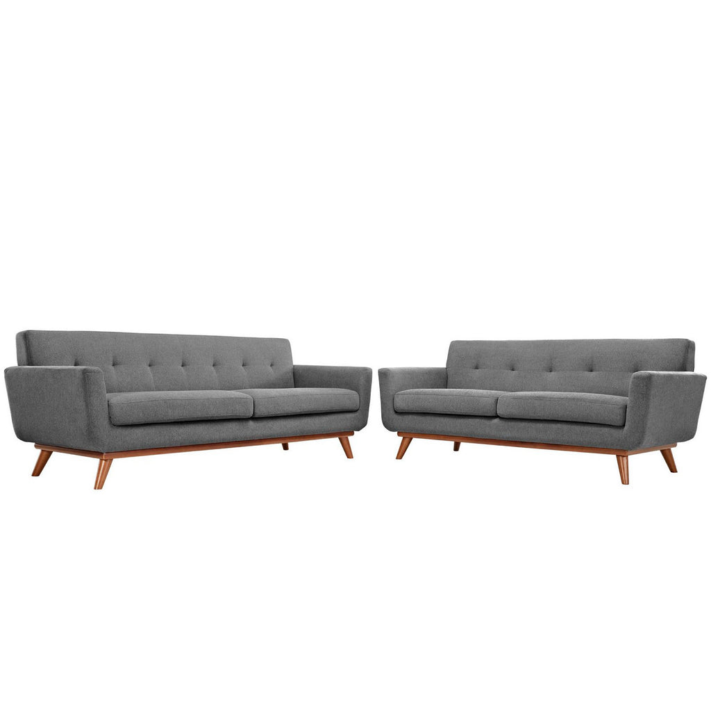Engage Loveseat and Sofa Set of 2 - Expectation Gray