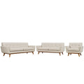Engage Sofa Loveseat and Armchair Set of 3 - Beige