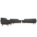 Engage Sofa Loveseat and Armchair Set of 3 - Gray