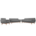 Engage Sofa Loveseat and Armchair Set of 3 - Expectation Gray