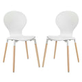 Path Dining Chair Set of 2 - White