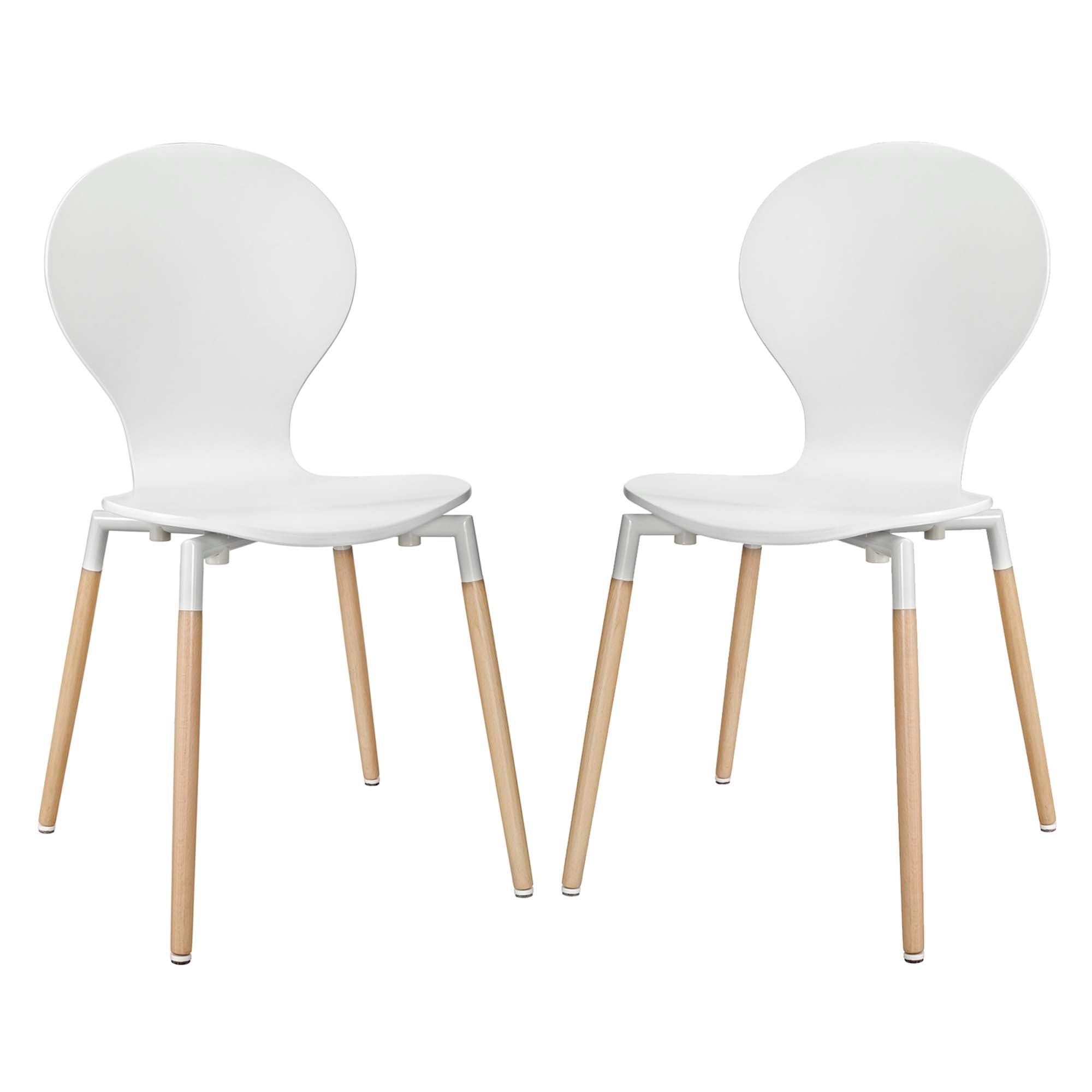 Path Dining Chair Set of 2 - White