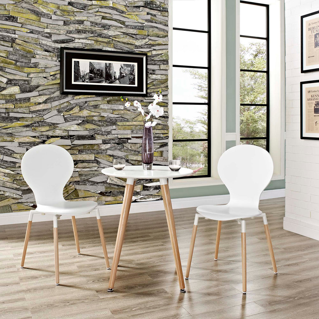 Path Dining Chair Set of 2 - White