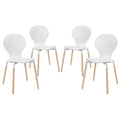 Path Dining Chair Set of 4 - White