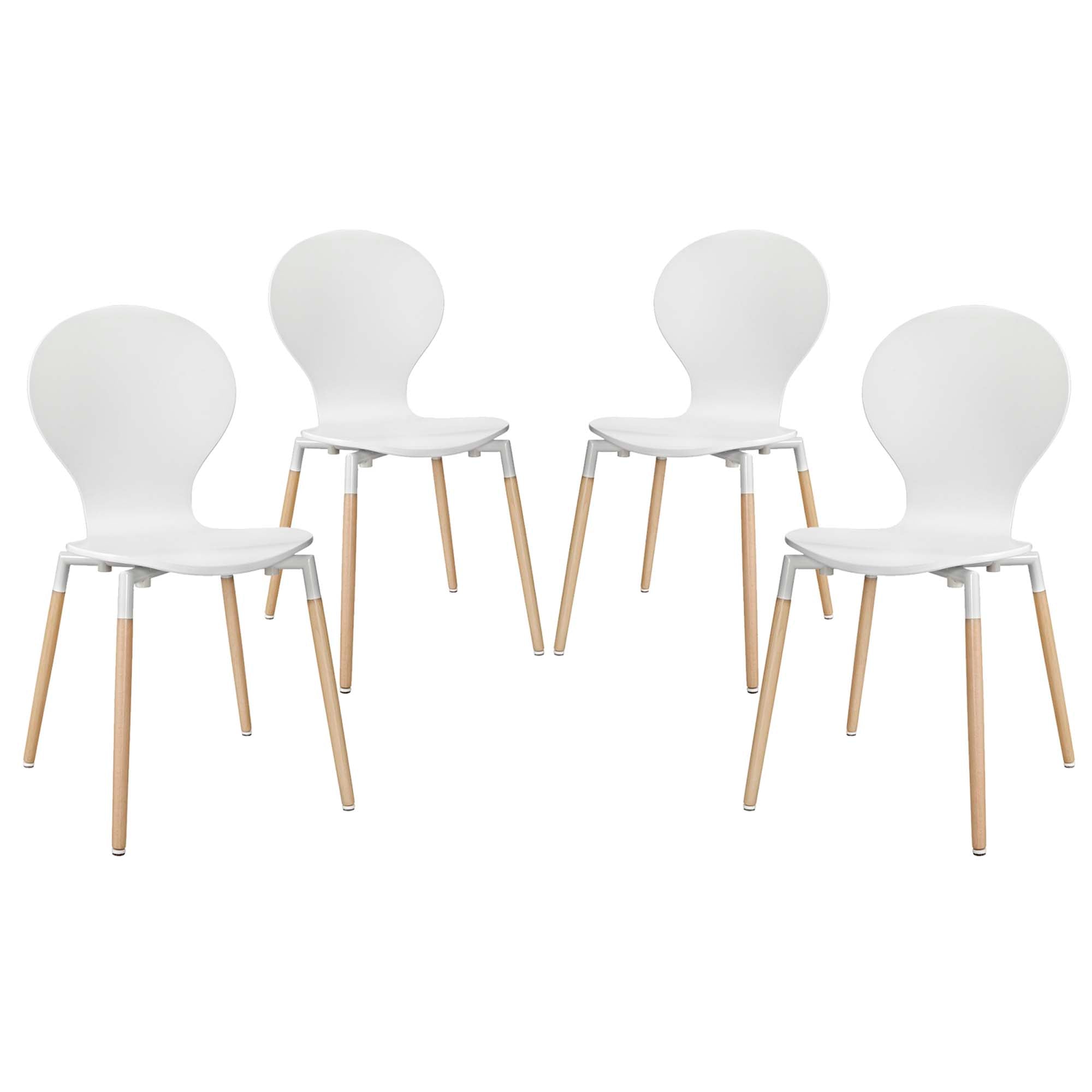 Path Dining Chair Set of 4 - White