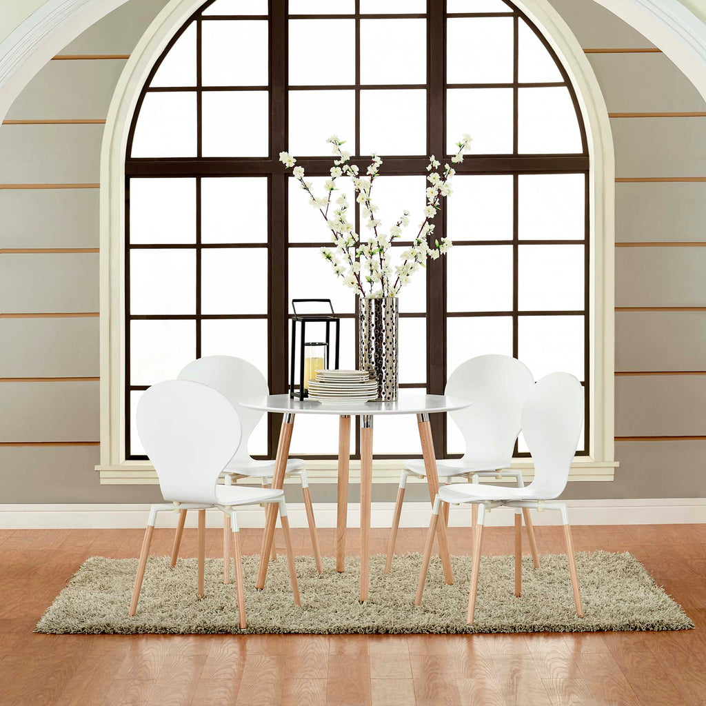 Path Dining Chair Set of 4 - White
