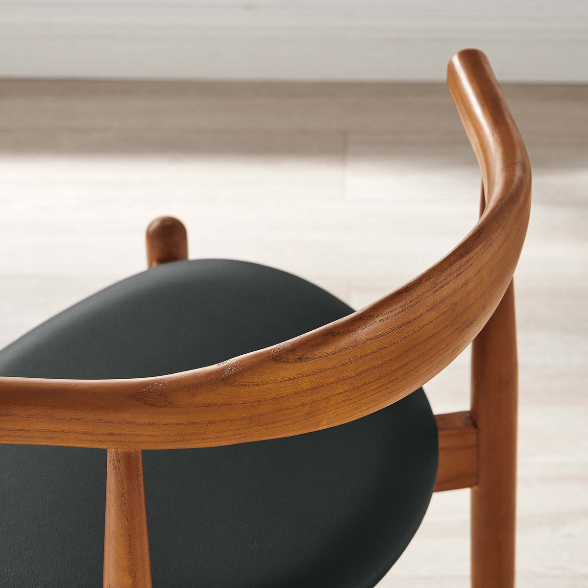 Stalwart Dining Side Chairs Set of 2 - Dark Walnut Black