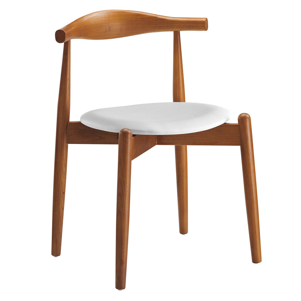 Stalwart Dining Side Chairs Set of 2 - Dark Walnut White