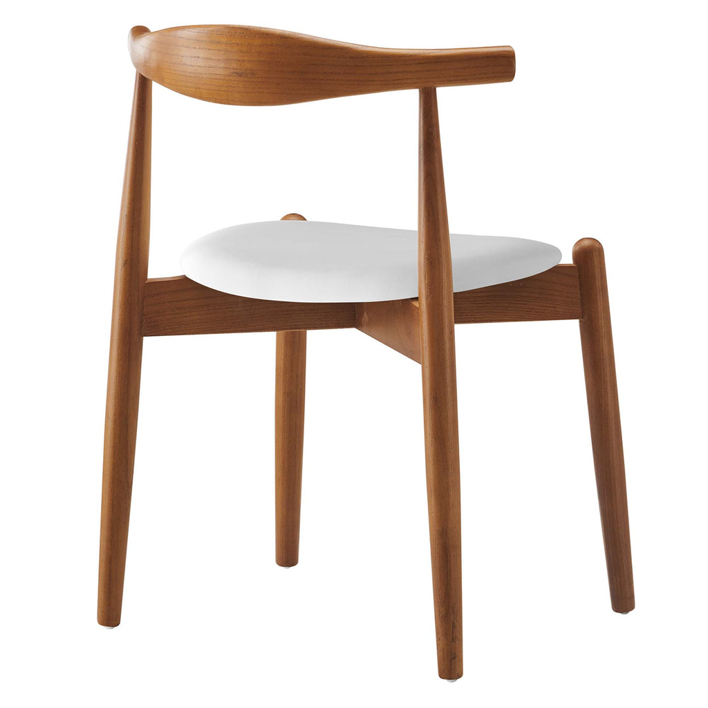 Stalwart Dining Side Chairs Set of 2 - Dark Walnut White