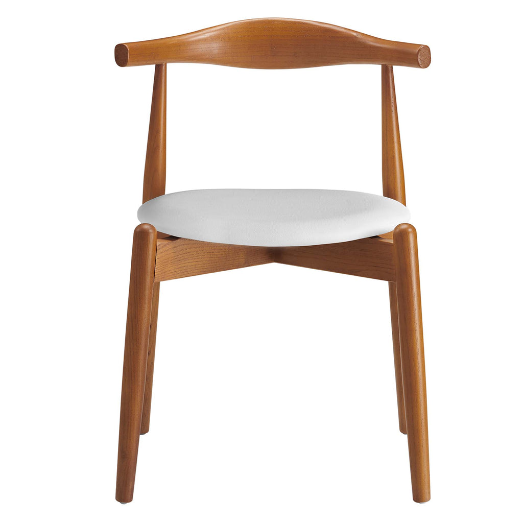 Stalwart Dining Side Chairs Set of 2 - Dark Walnut White