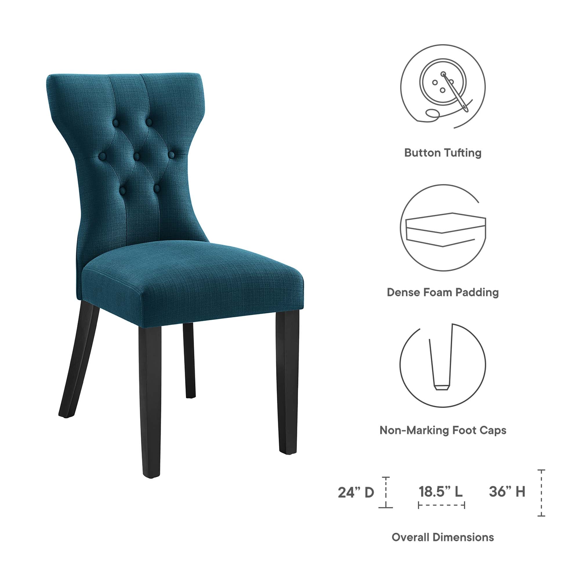 Silhouette Dining Side Chair - Azure