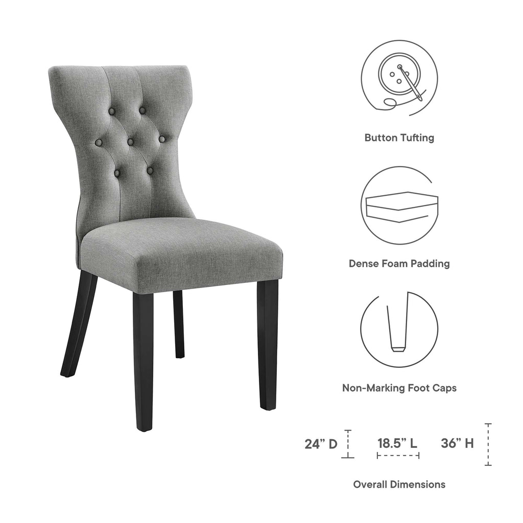 Silhouette Dining Side Chair - Light Gray