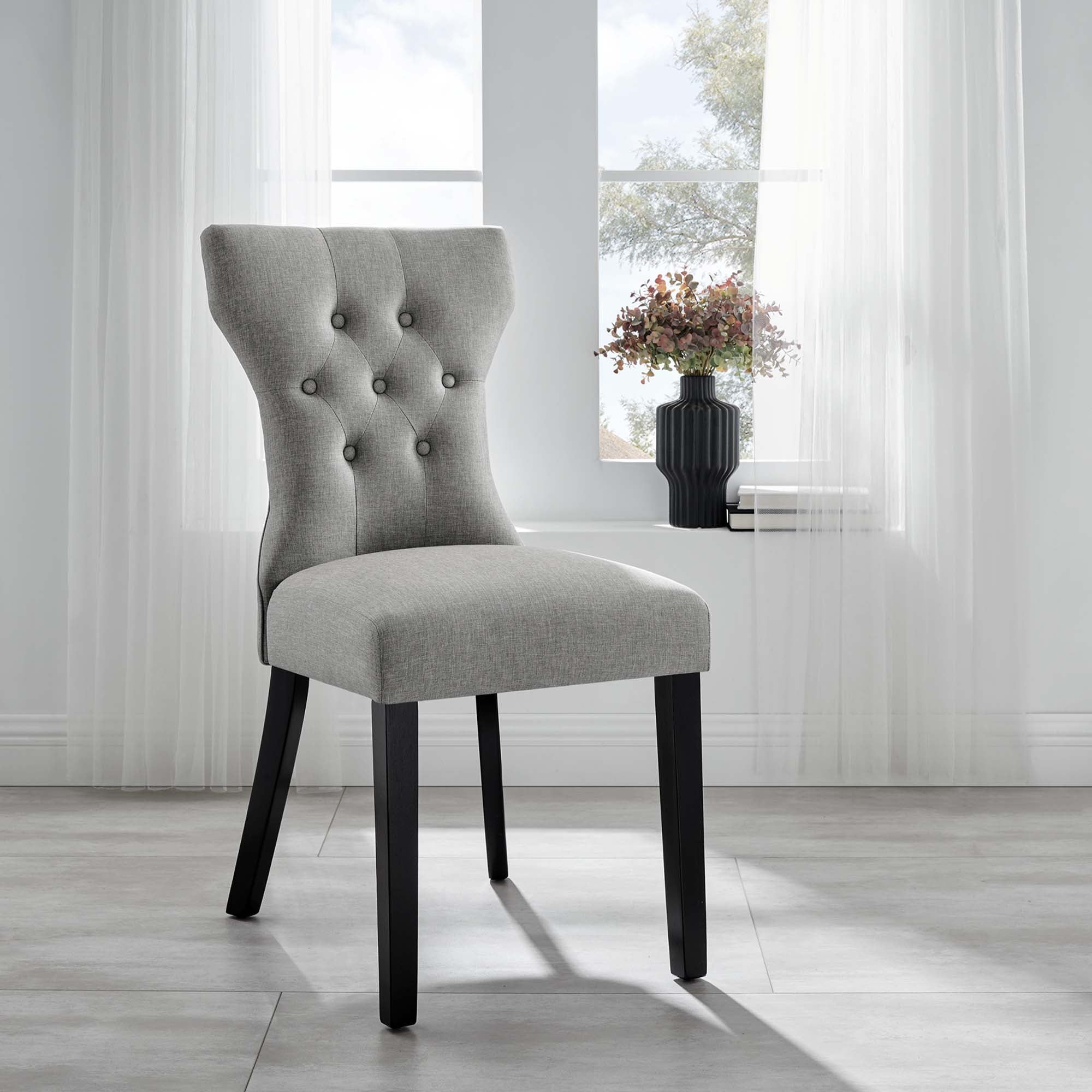 Silhouette Dining Side Chair - Light Gray