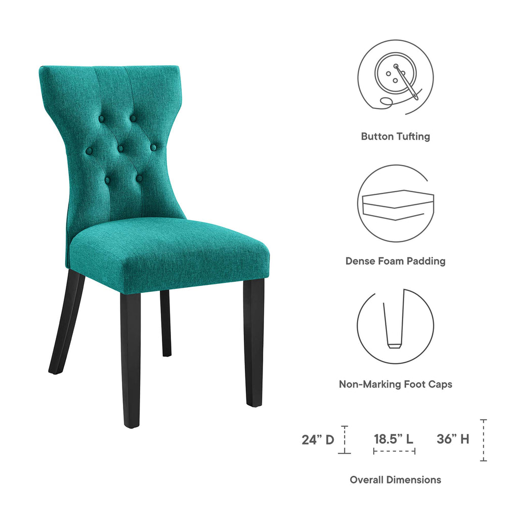 Silhouette Dining Side Chair - Teal