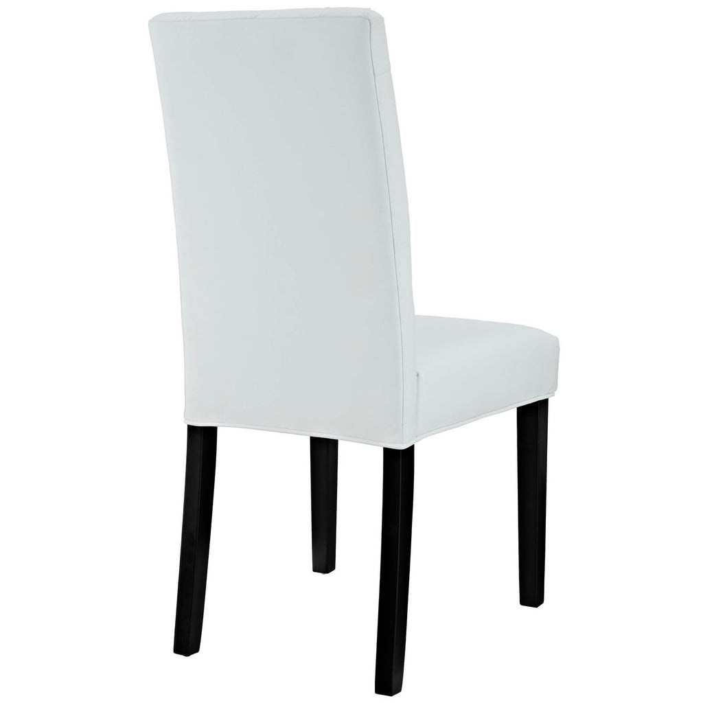Confer Dining Vinyl Side Chair - White