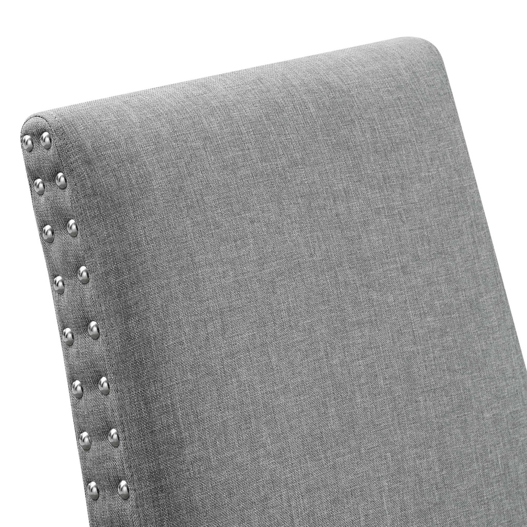 Parcel Dining Upholstered Fabric Side Chair - Light Gray