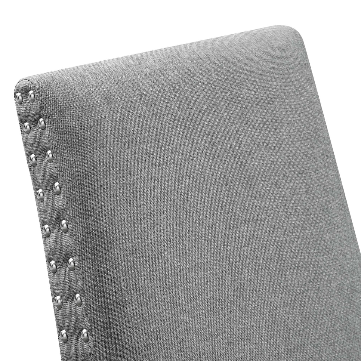 Parcel Dining Upholstered Fabric Side Chair - Light Gray