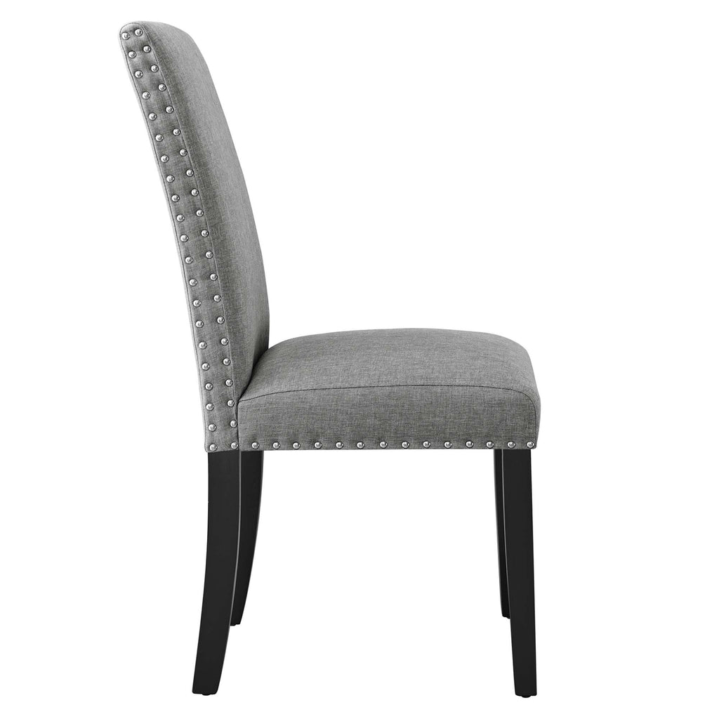 Parcel Dining Upholstered Fabric Side Chair - Light Gray