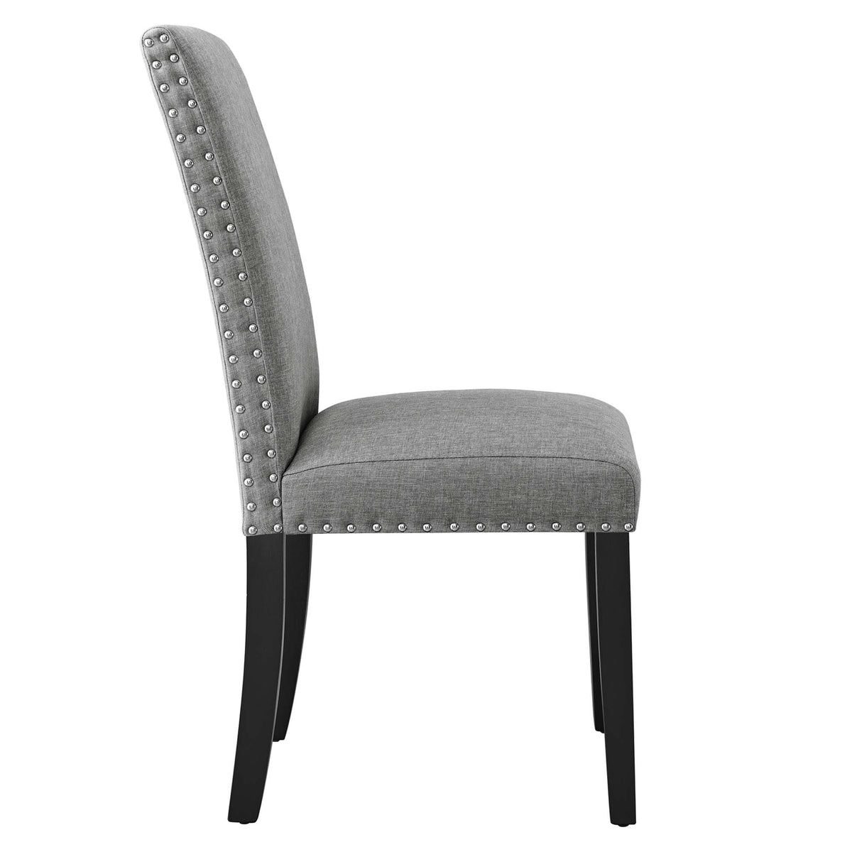 Parcel Dining Upholstered Fabric Side Chair - Light Gray