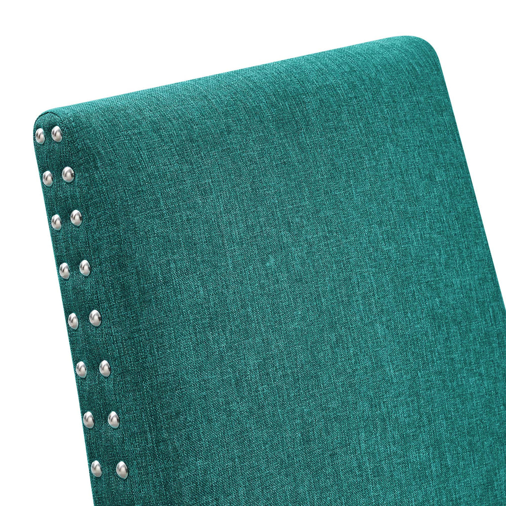 Parcel Dining Upholstered Fabric Side Chair - Teal