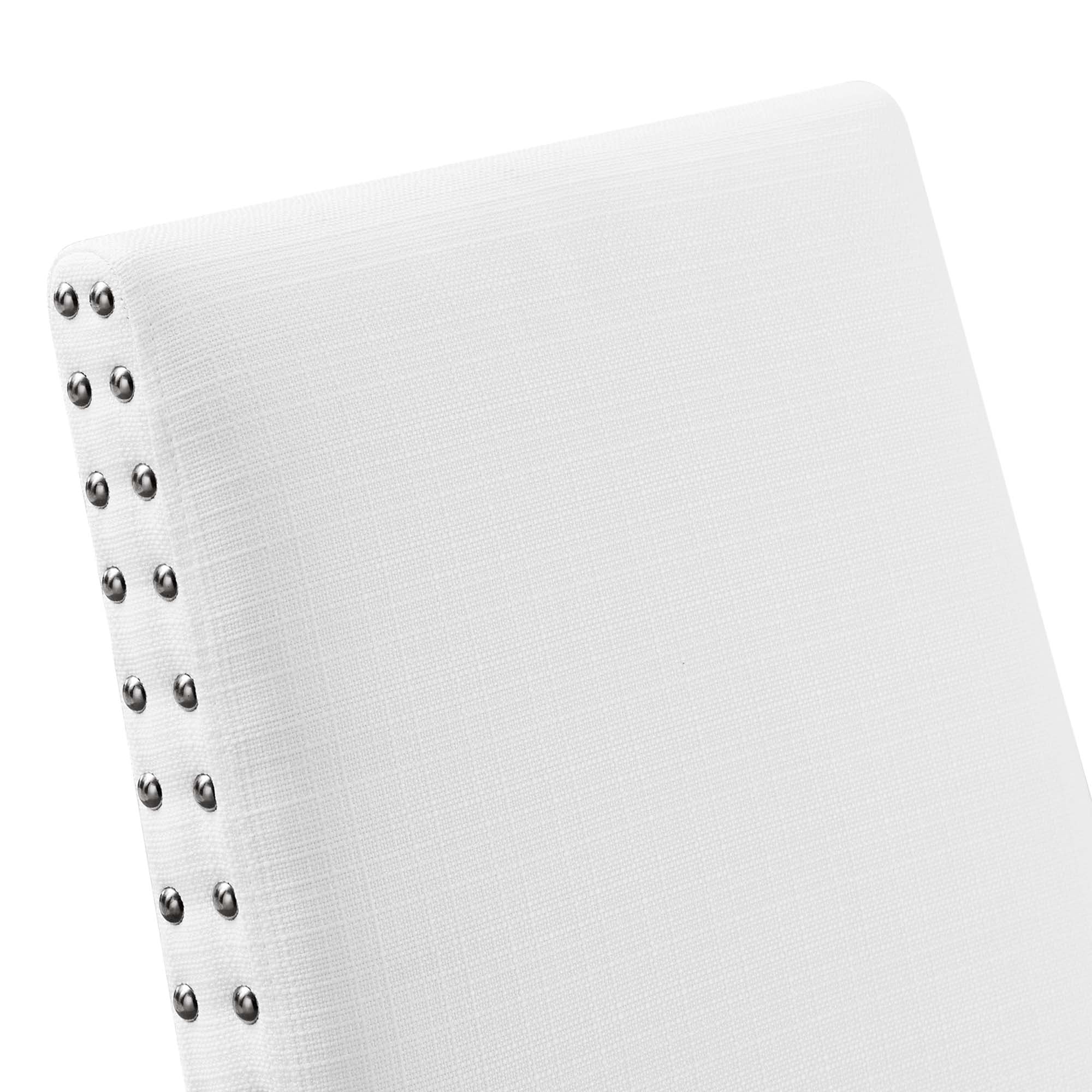 Parcel Dining Upholstered Fabric Side Chair - White