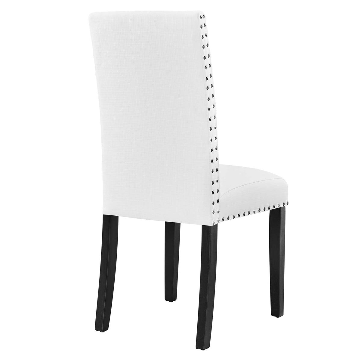 Parcel Dining Upholstered Fabric Side Chair - White