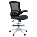 Attainment Vinyl Drafting Chair - Black