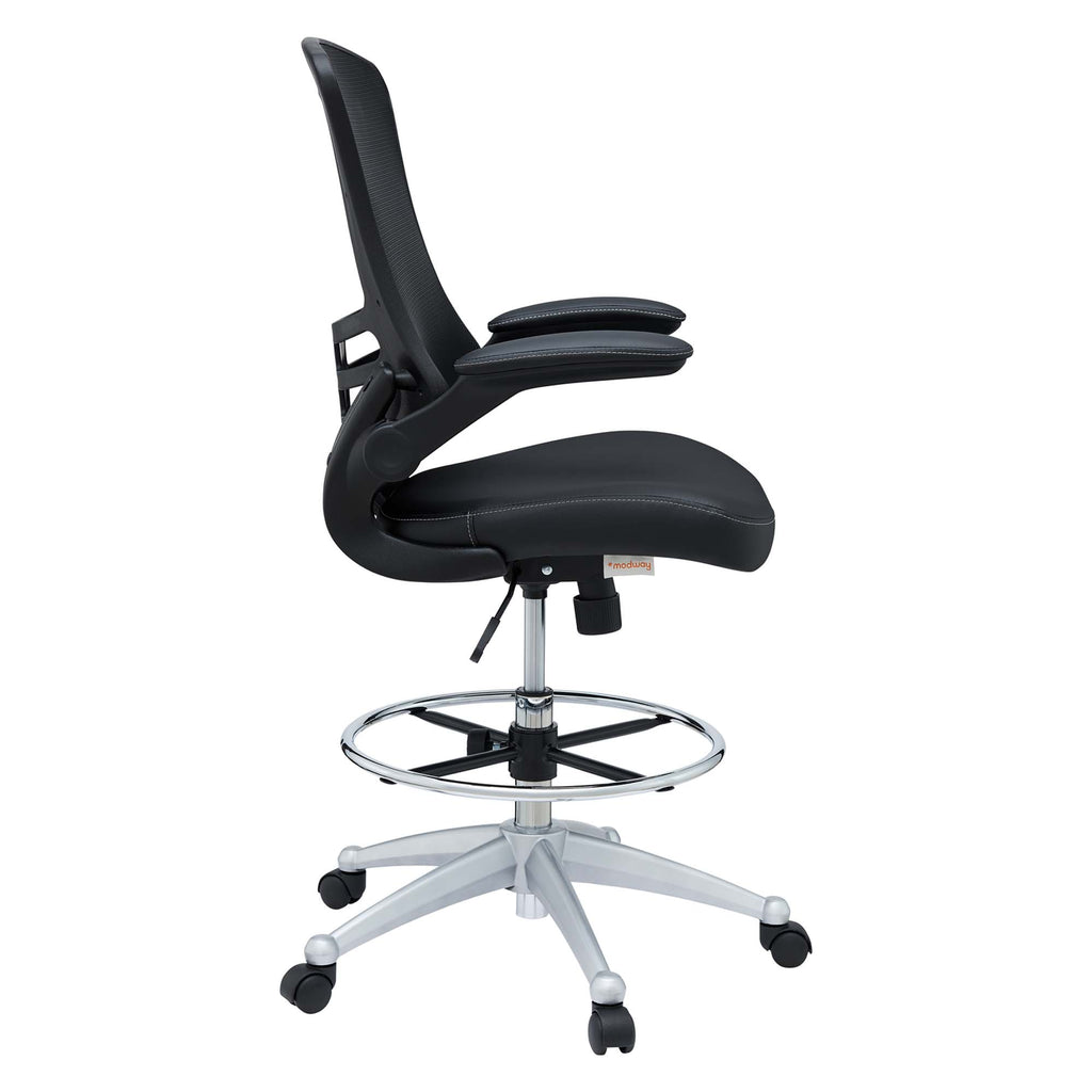 Attainment Vinyl Drafting Chair - Black