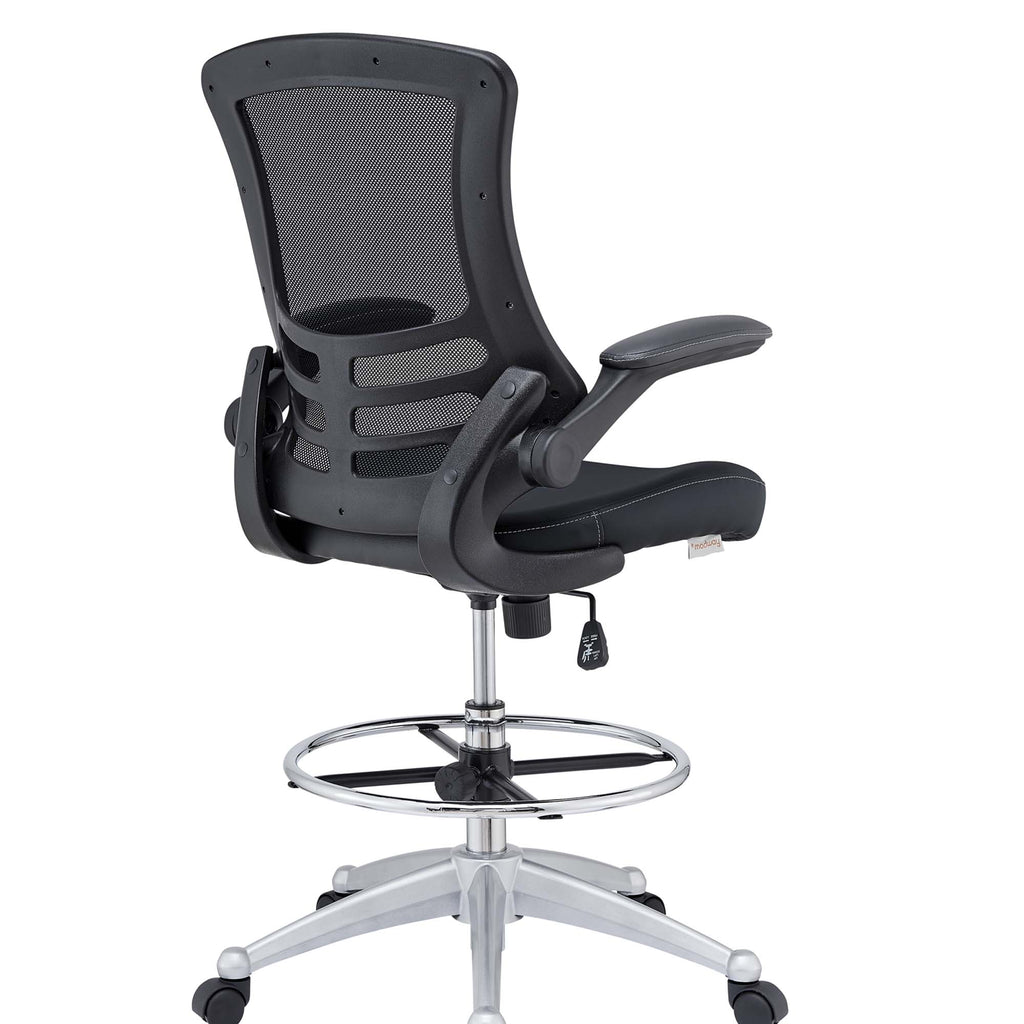 Attainment Vinyl Drafting Chair - Black