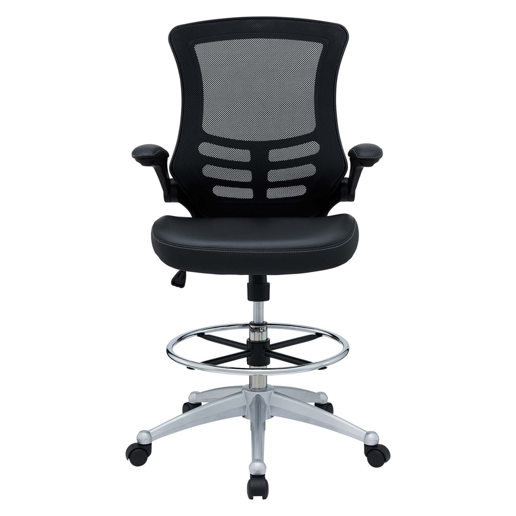 Attainment Vinyl Drafting Chair - Black