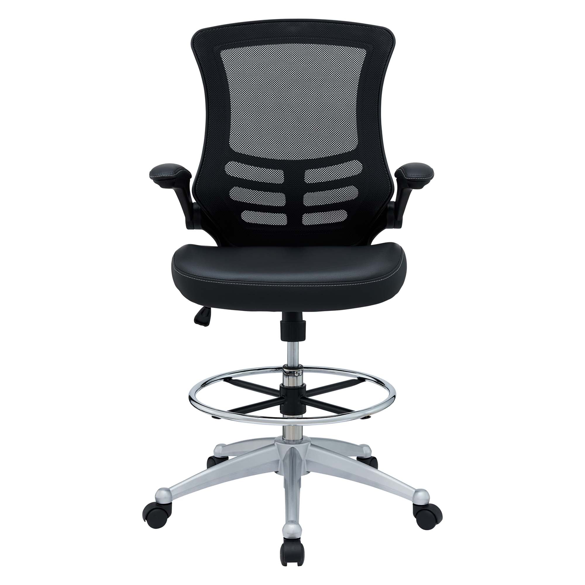 Attainment Vinyl Drafting Chair - Black