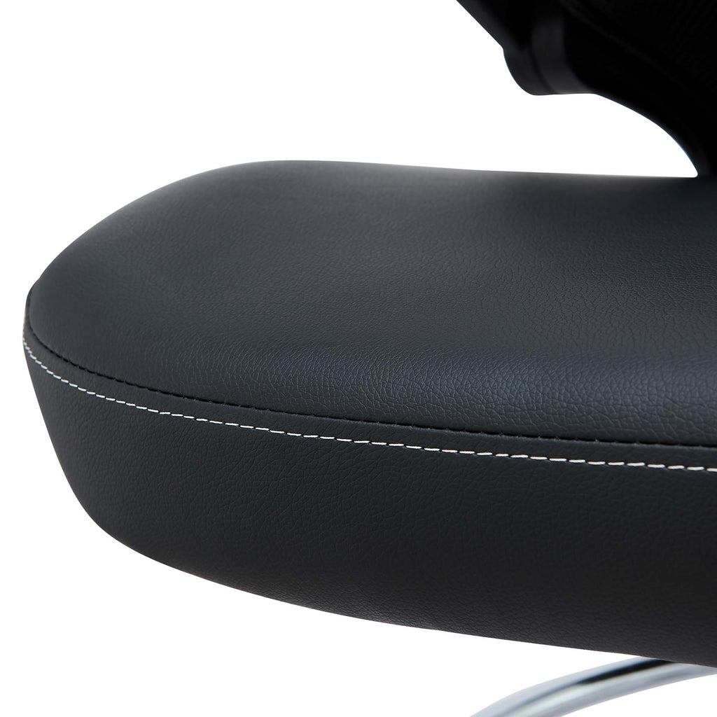 Attainment Vinyl Drafting Chair - Black